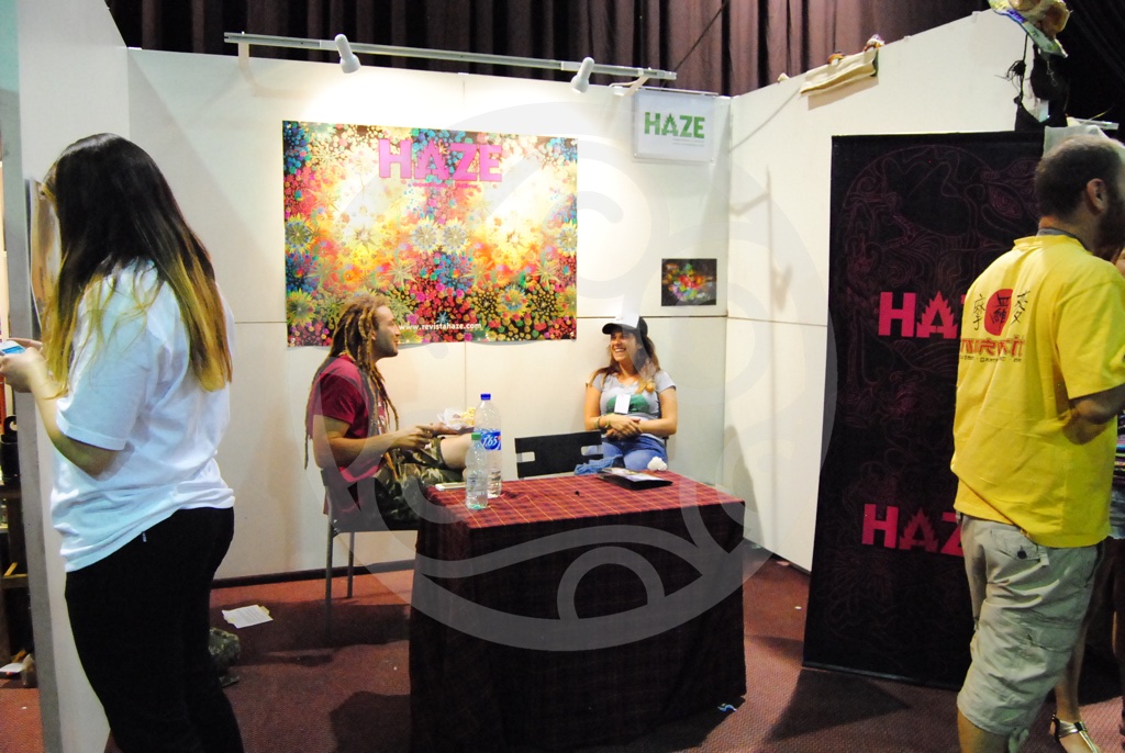 Stand of the Haze magazine at 2014 Expocannabis Uruguay