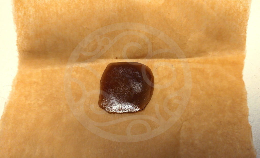 Rosin Hash fait à partir de résine tamisée à sec