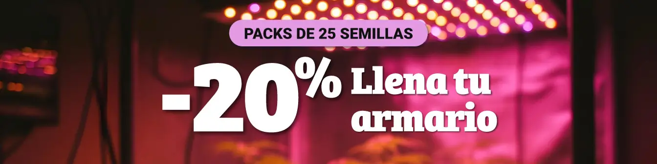 20 en paquetes de 25 semillas